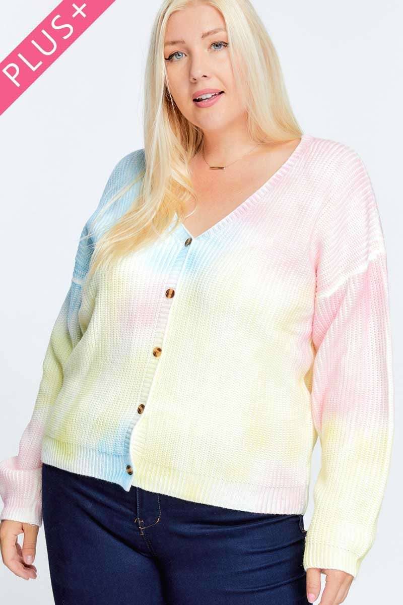 Colorful Button Down Cardigan
