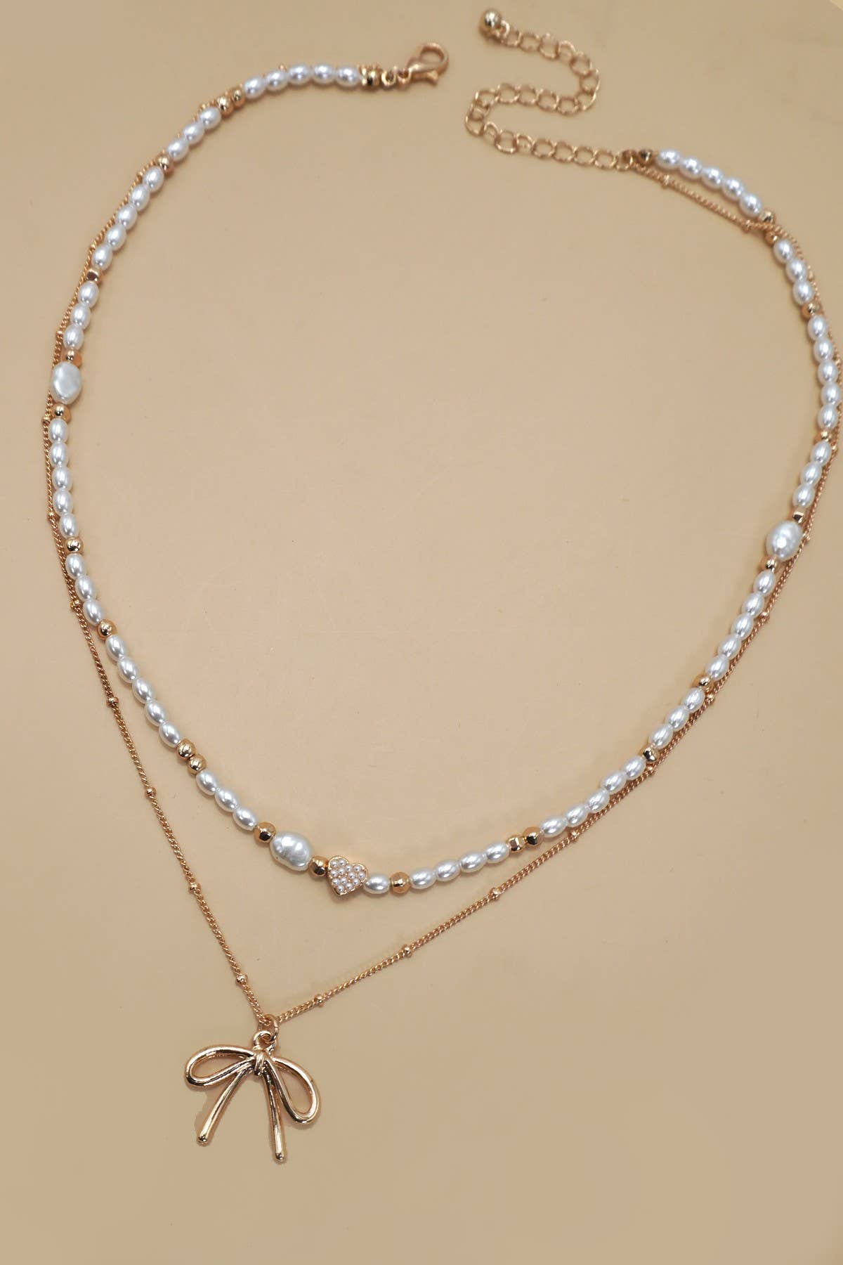 Pearl Heart and Bow