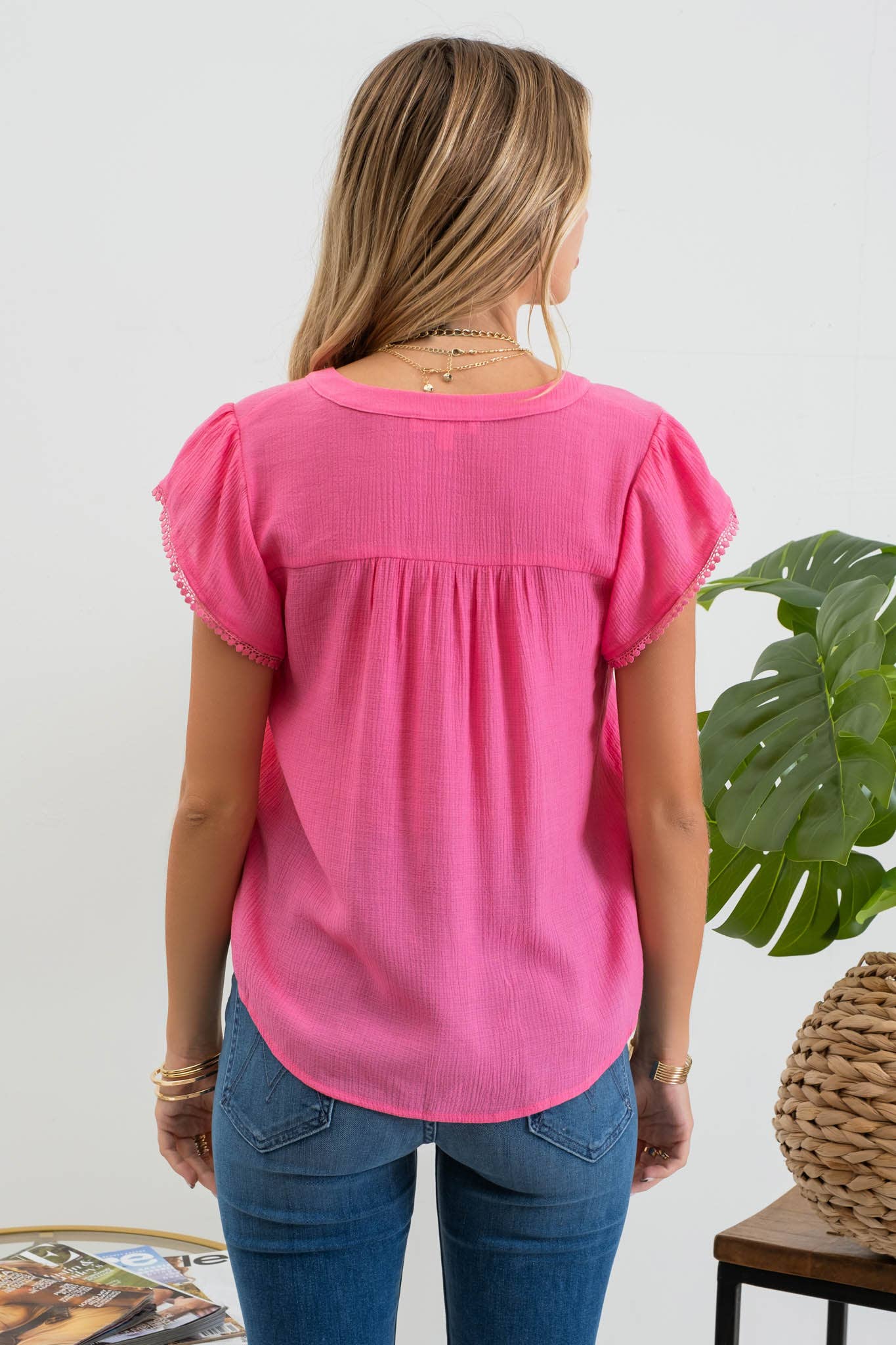 Tassel Sleeve Blouse