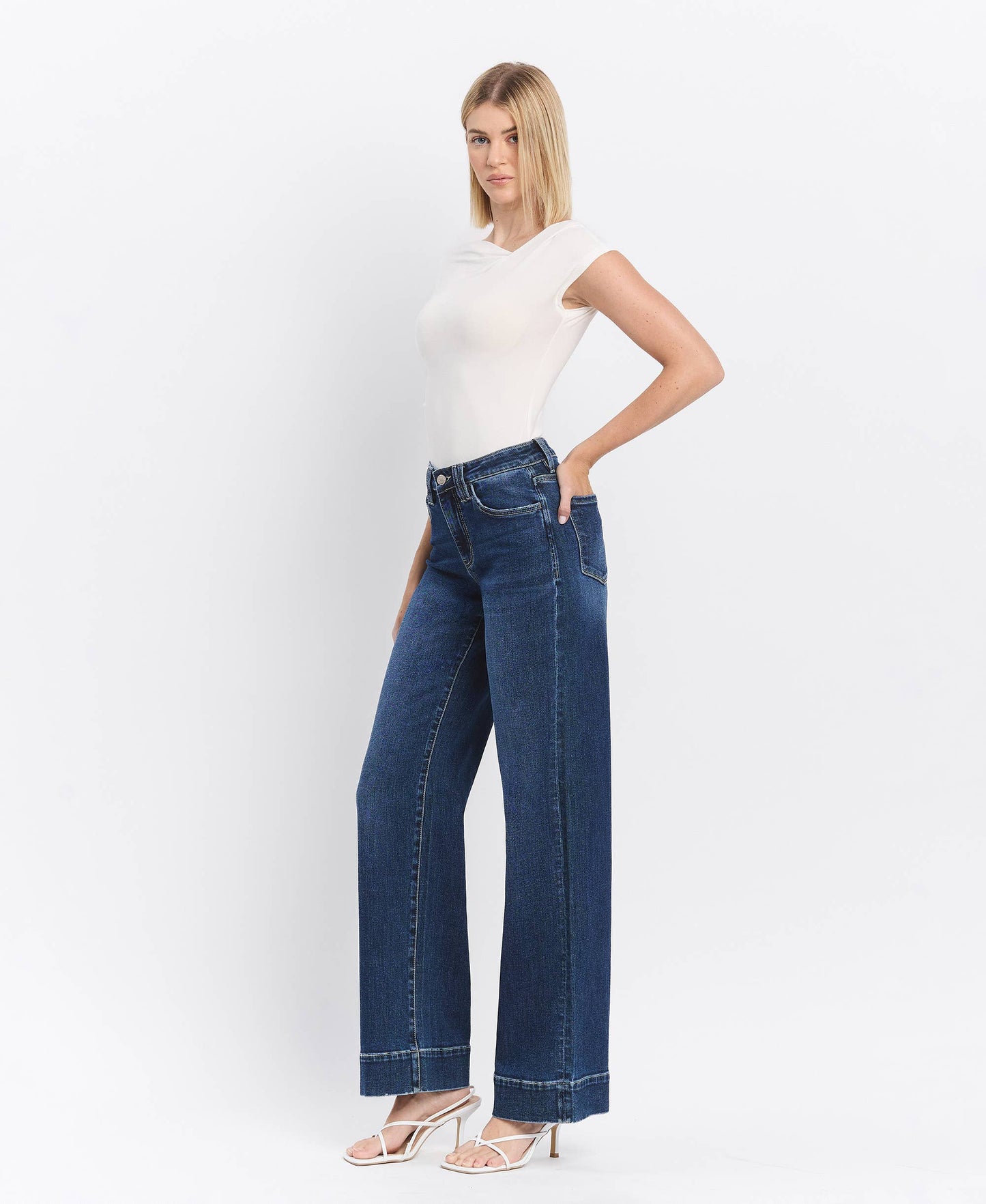 Lovervet by VERVET High Rise Trouser Jean