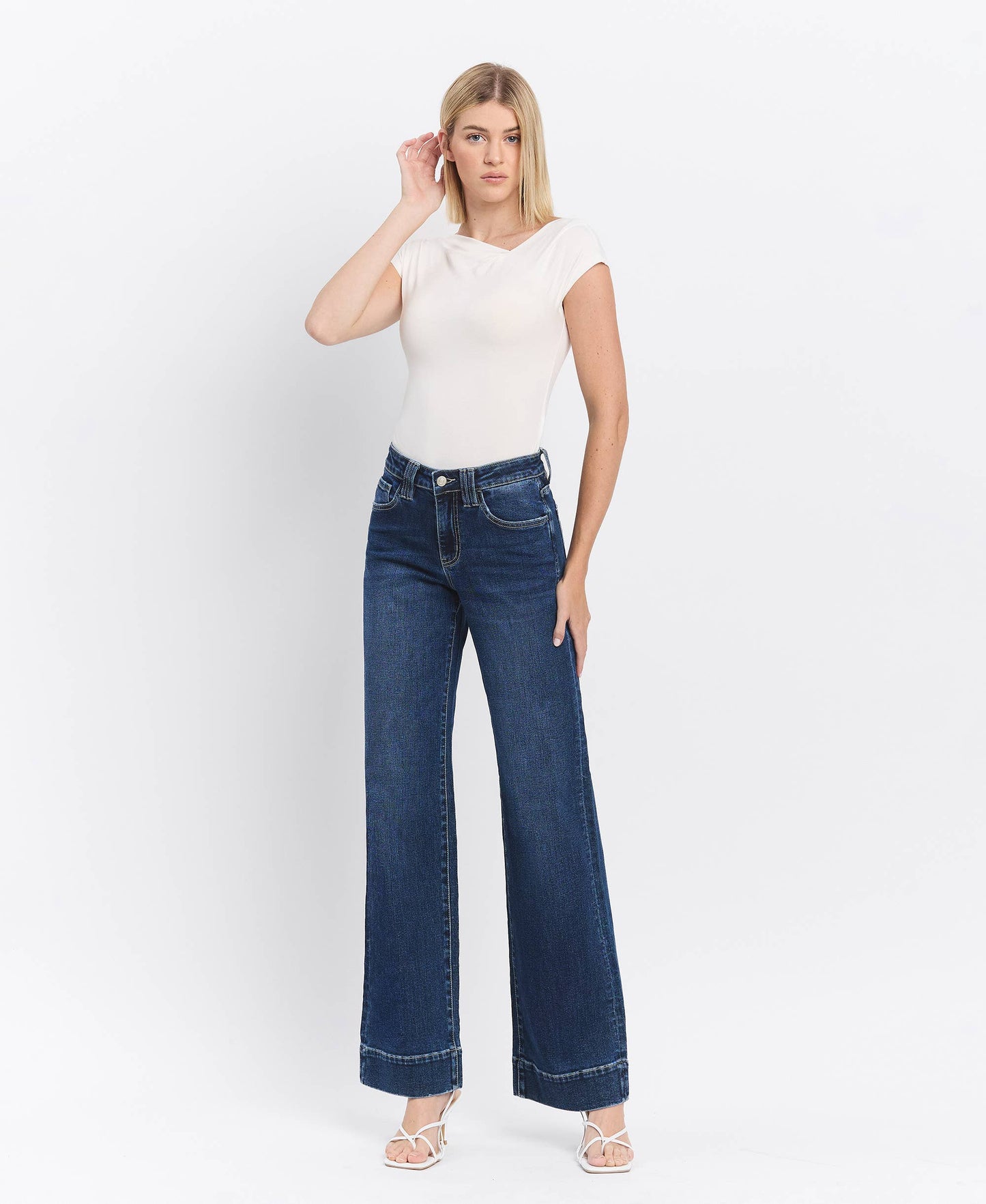 Lovervet by VERVET High Rise Trouser Jean