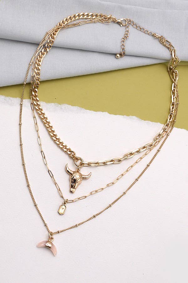 Layered Bull Necklace