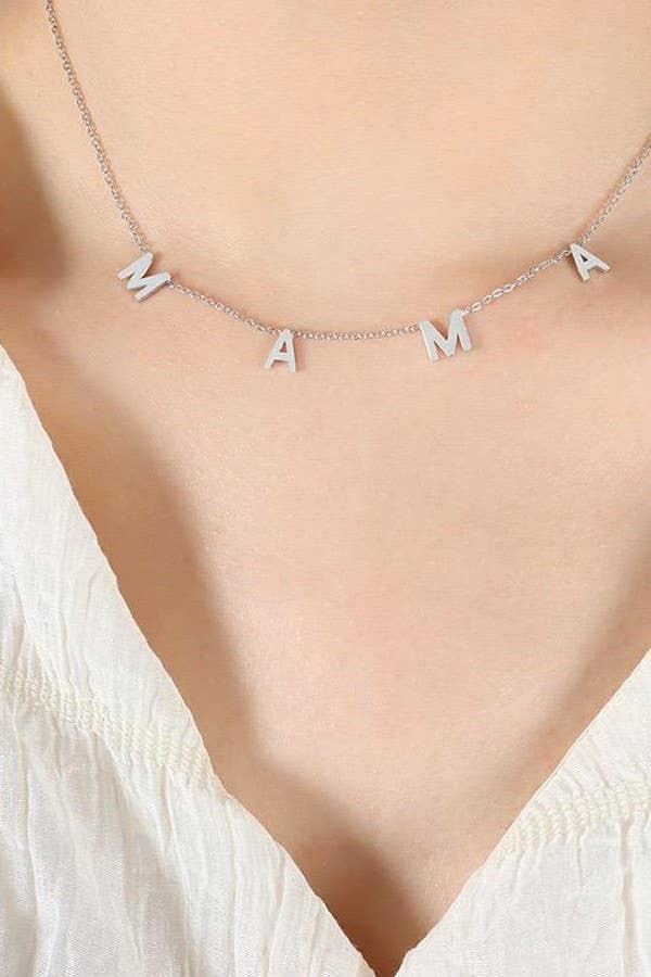 Mama Stainless Steel Necklace
