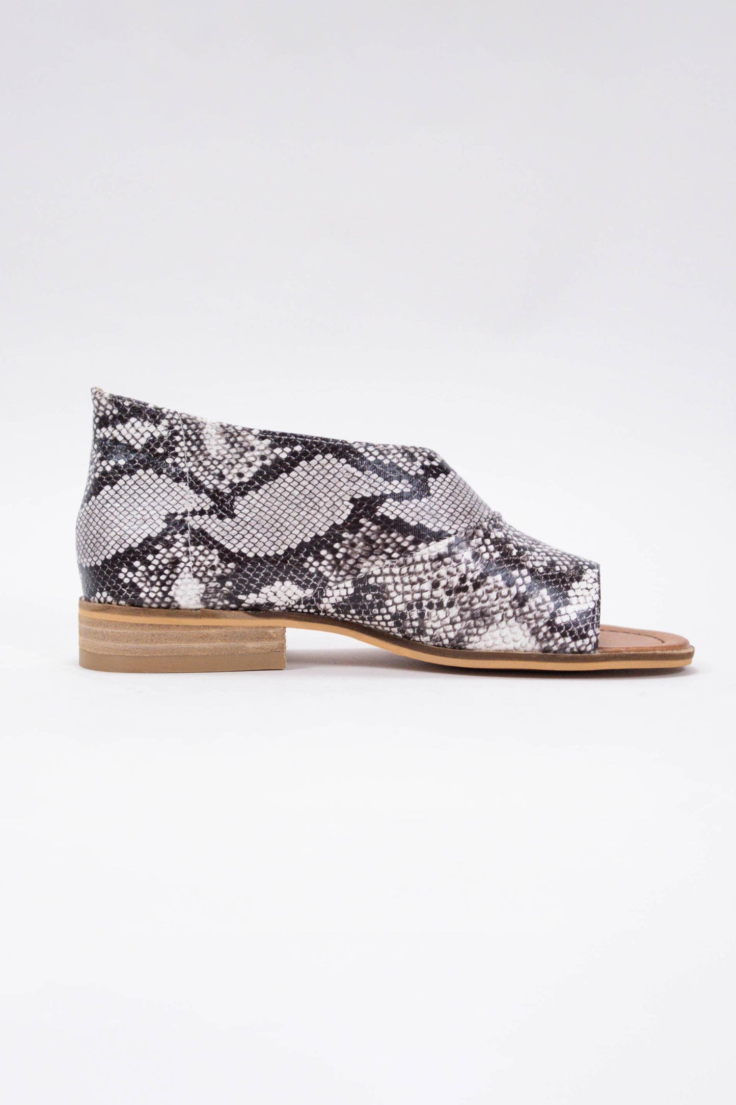 Adele Snake Pattern Slip On Flat