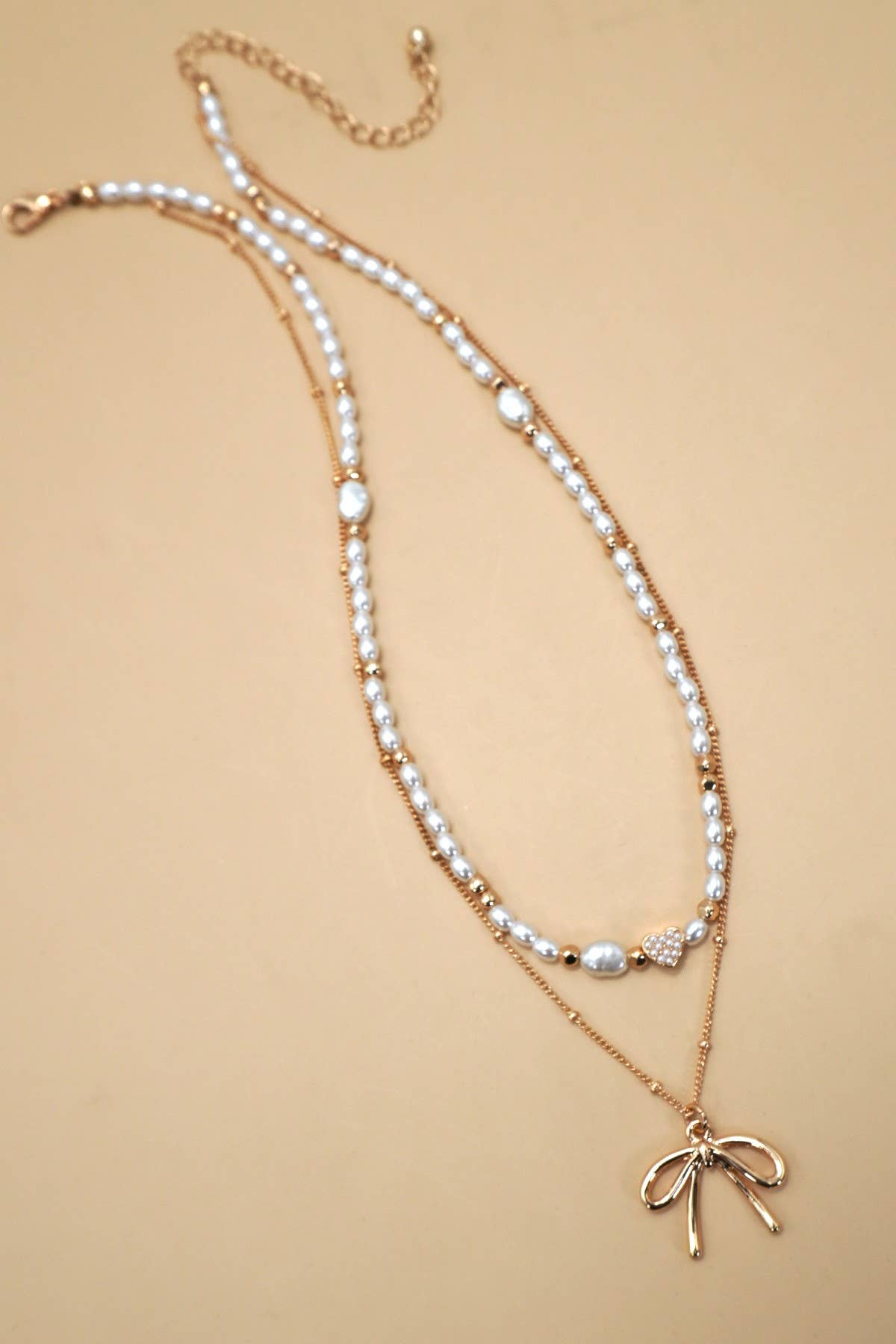 Pearl Heart and Bow
