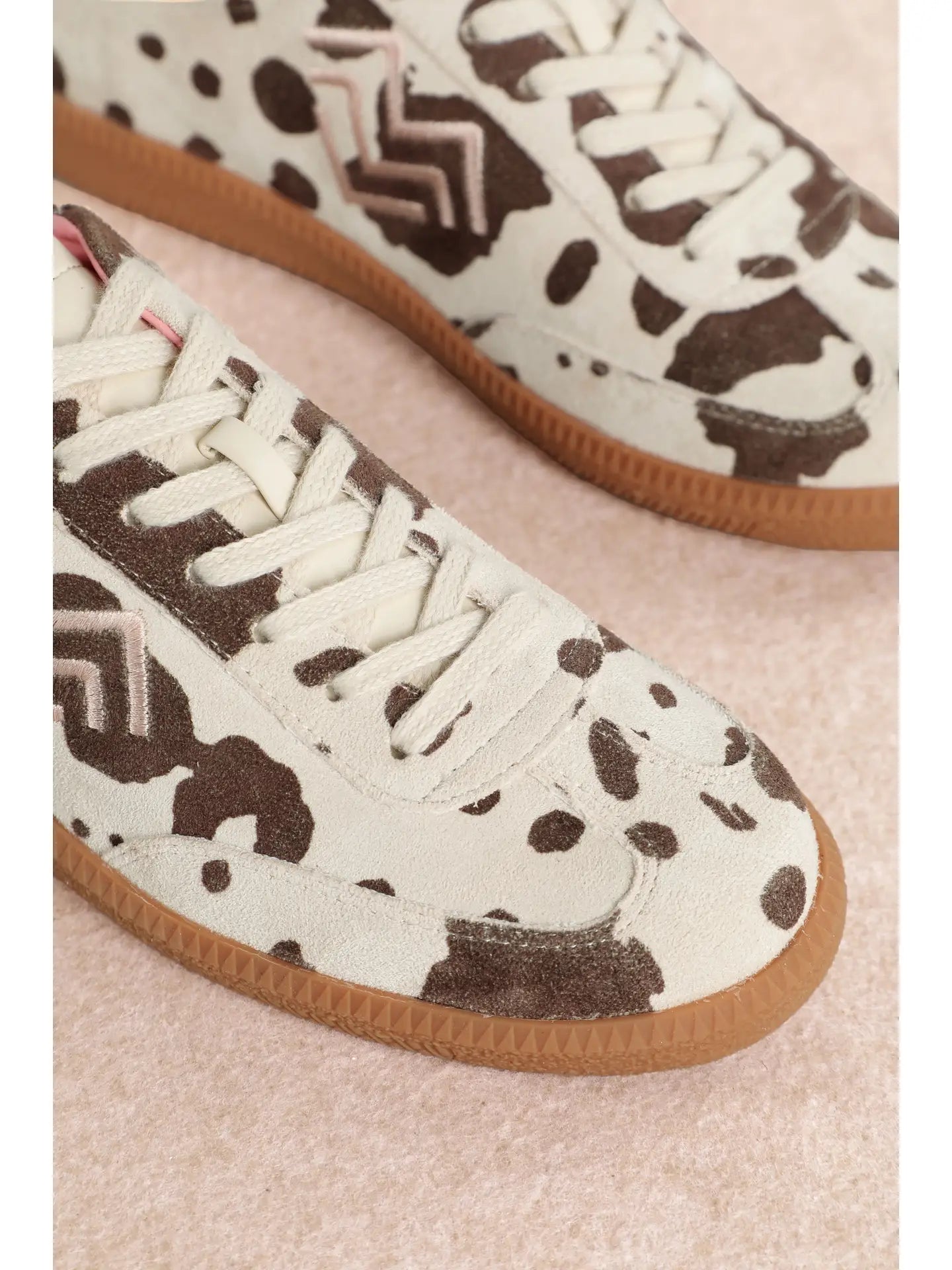 Mary Cow Print Sneaker