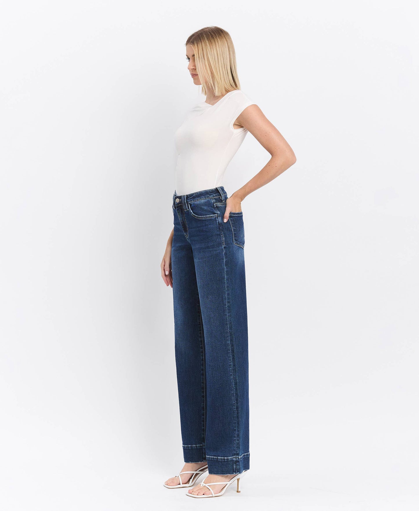Lovervet by VERVET High Rise Trouser Jean