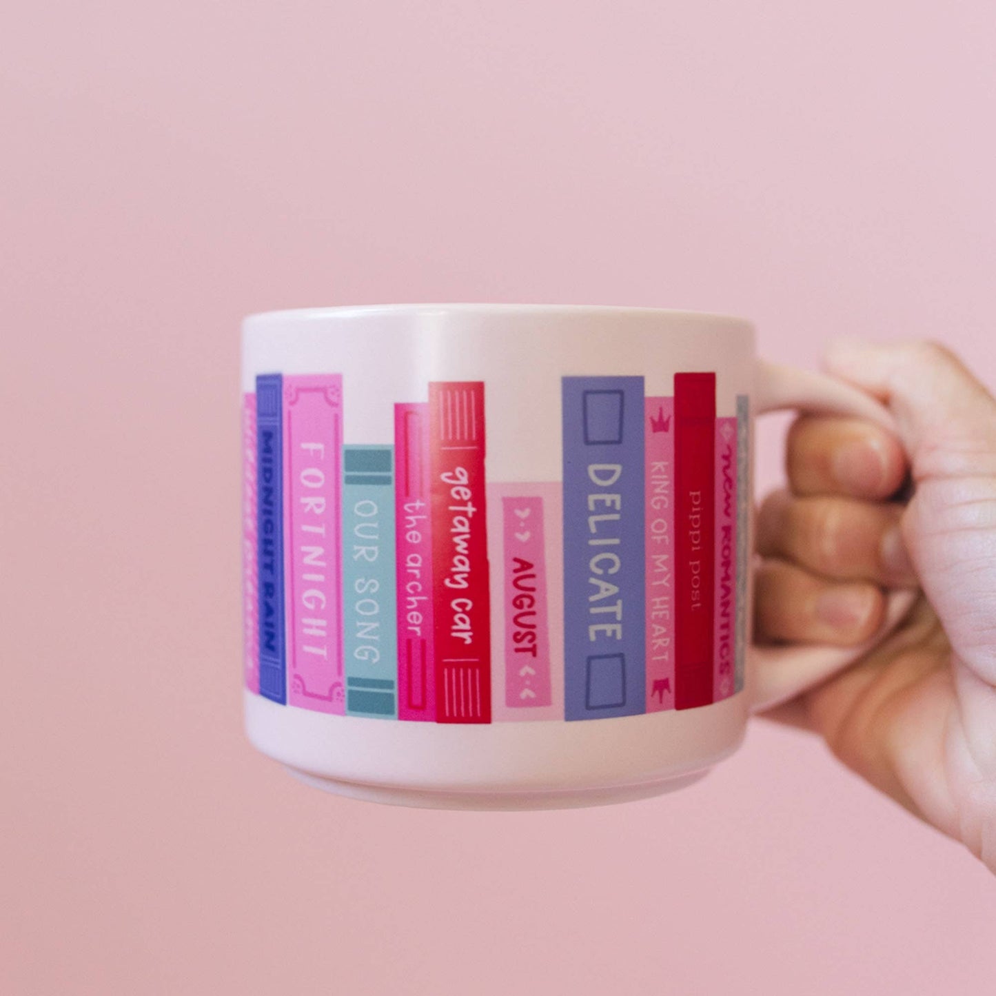 Swifitie Book Tour Bookshelf Large Ceramic Mug