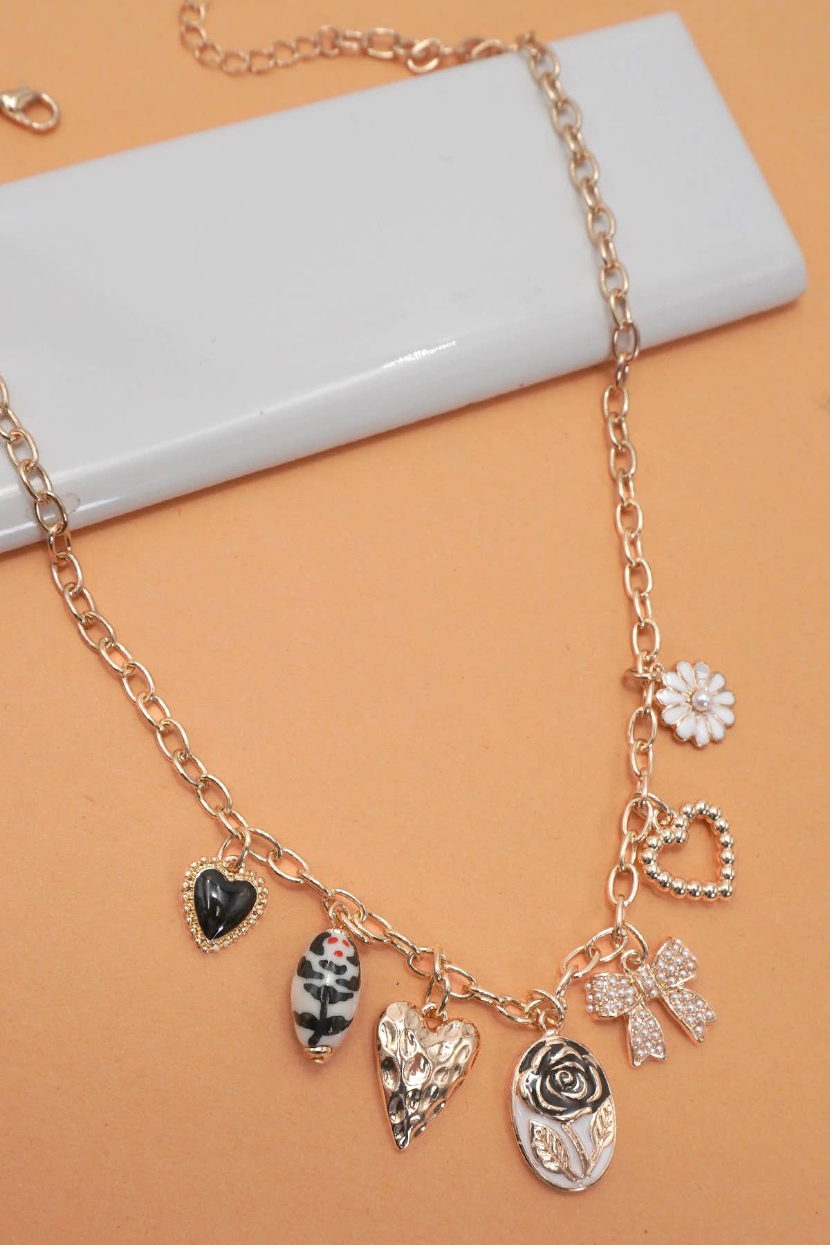 Black/White Charm Bracelet