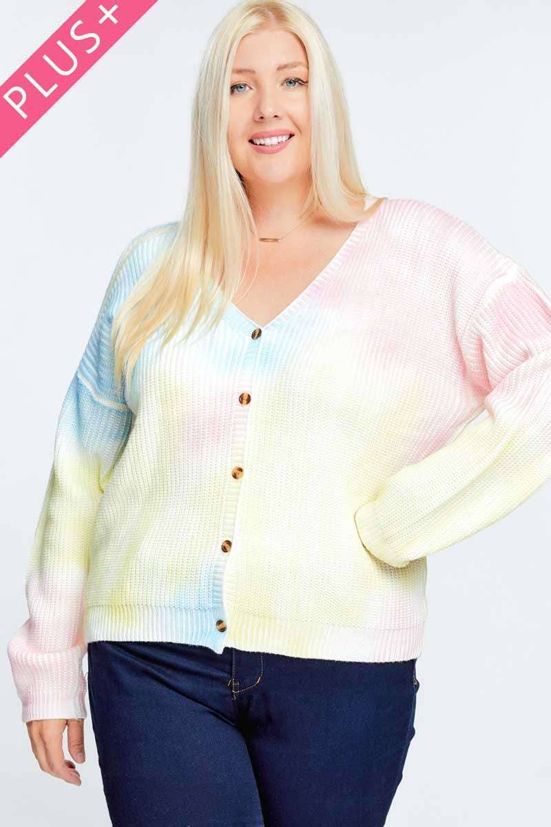 Colorful Button Down Cardigan
