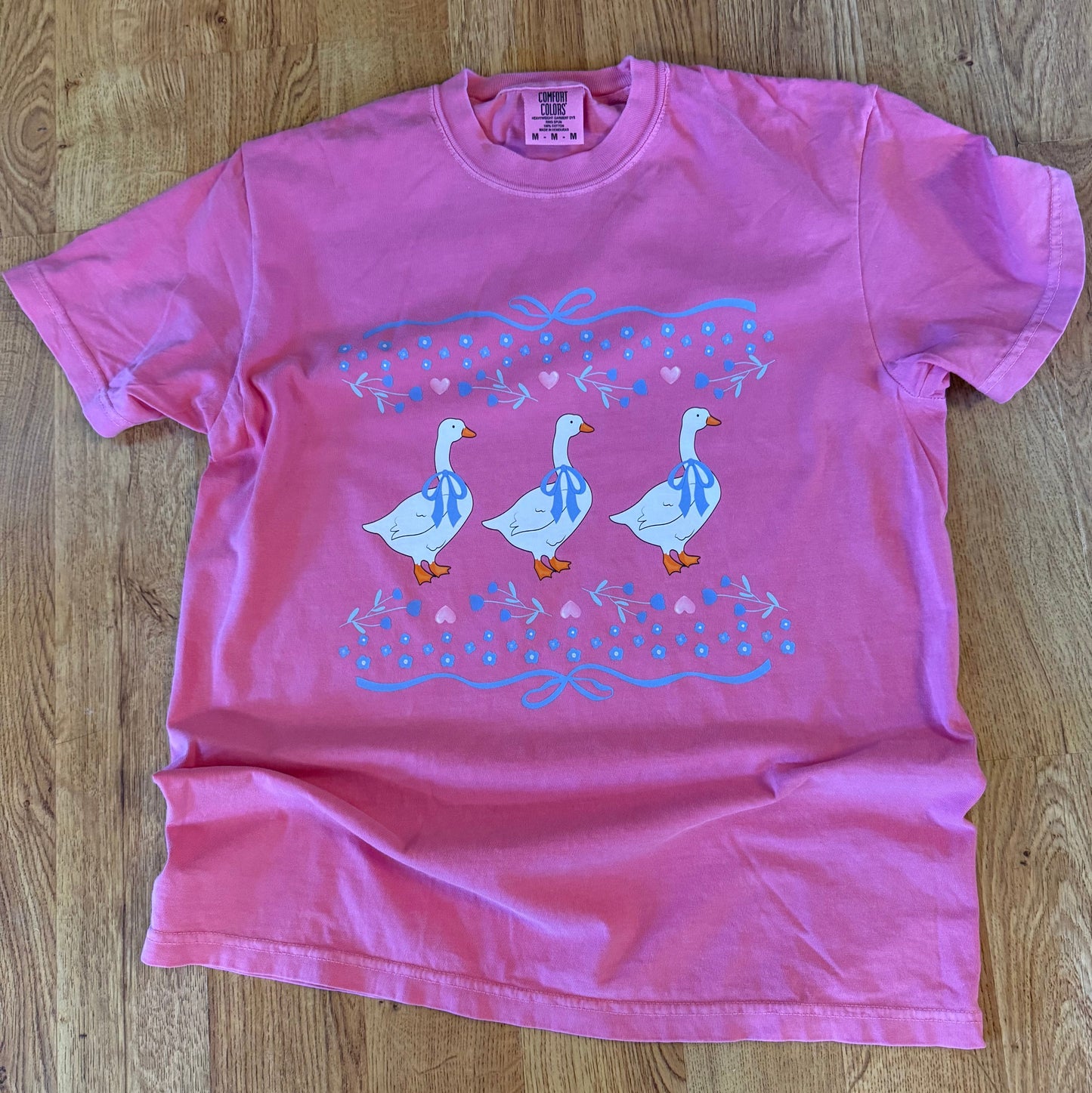 1989 Goose Blue Floral Comfort Colors Graphic Tee