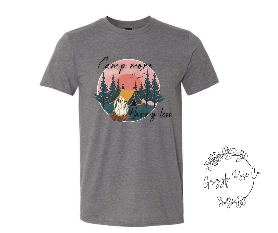 Camp More...Worry Less Graphic Tee