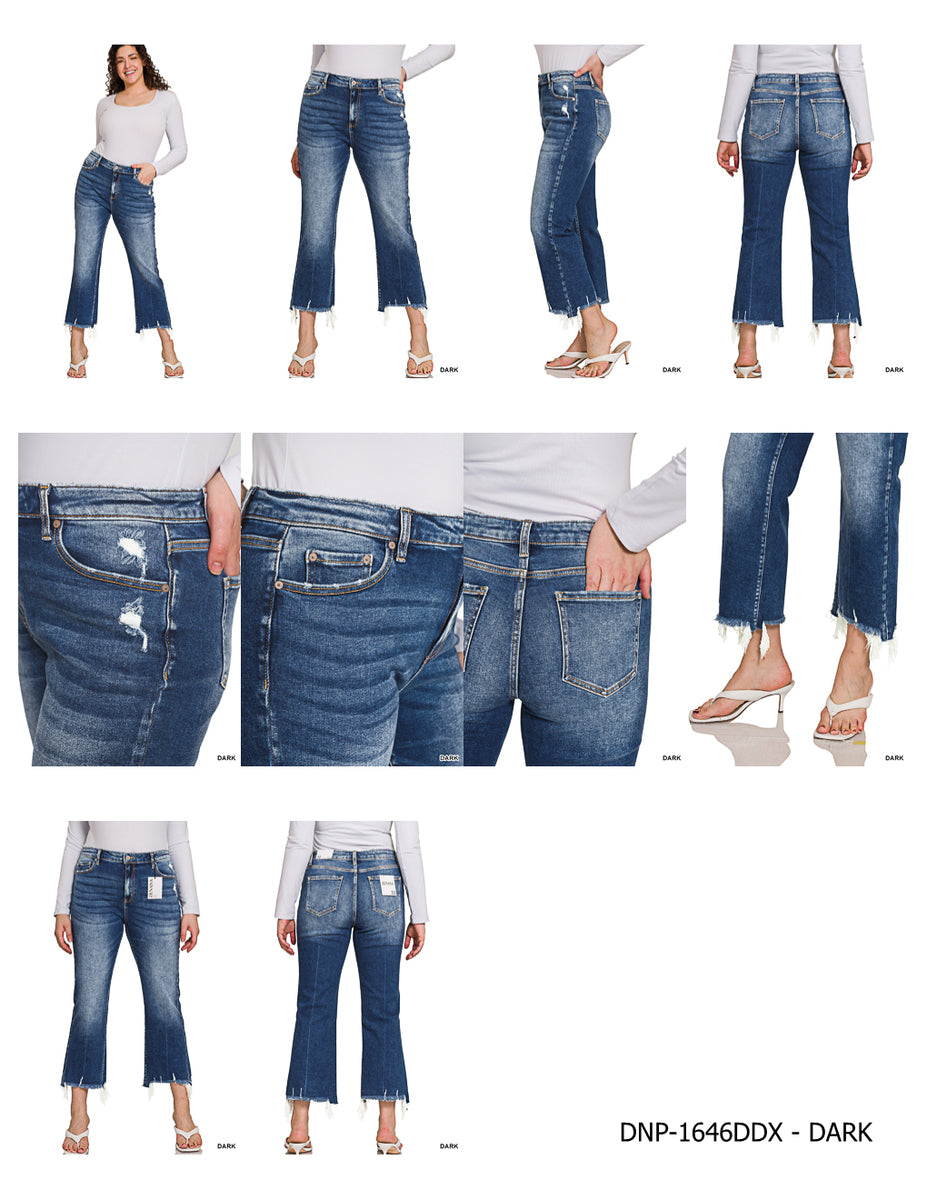 Kick Crop Flare Jean