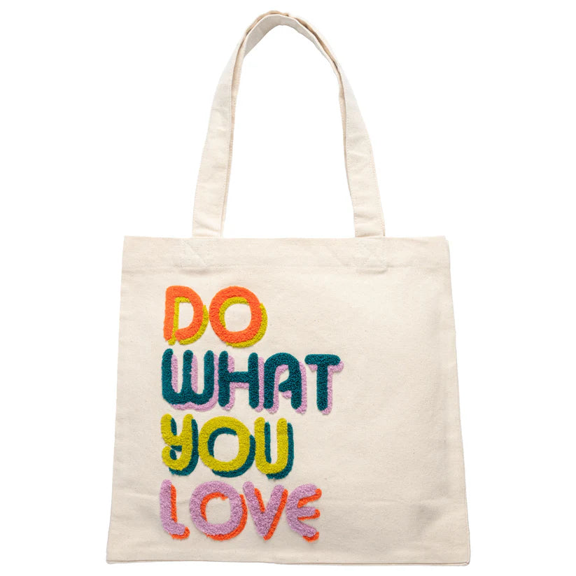 Embroidered Canvas Tote