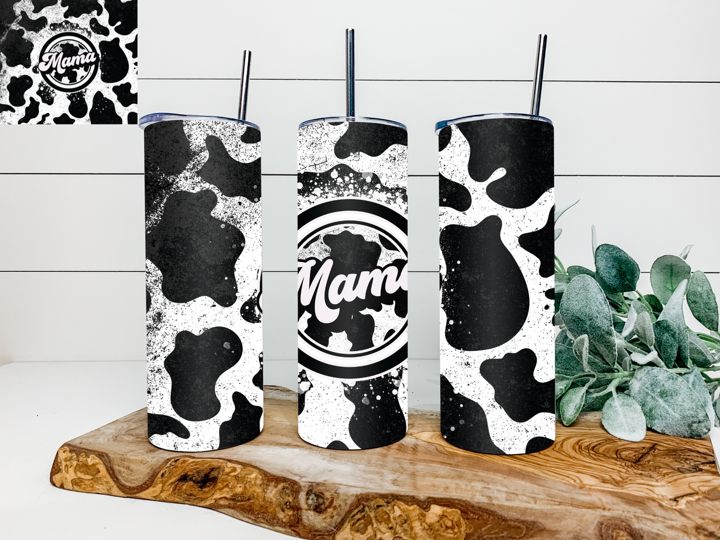 20 oz. Skinny Tumbler with Metal Straw