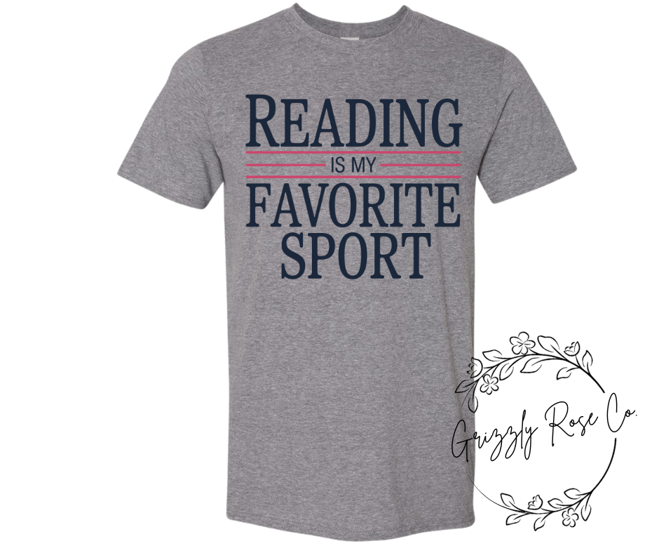Reading is My Favorite Sport Graphic Tee