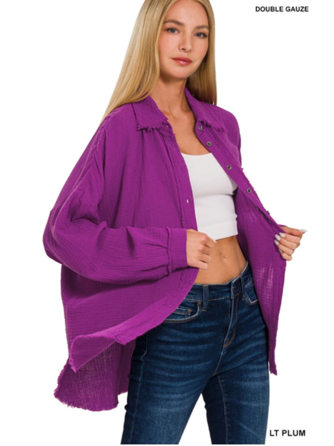 Double Gauze Button Down