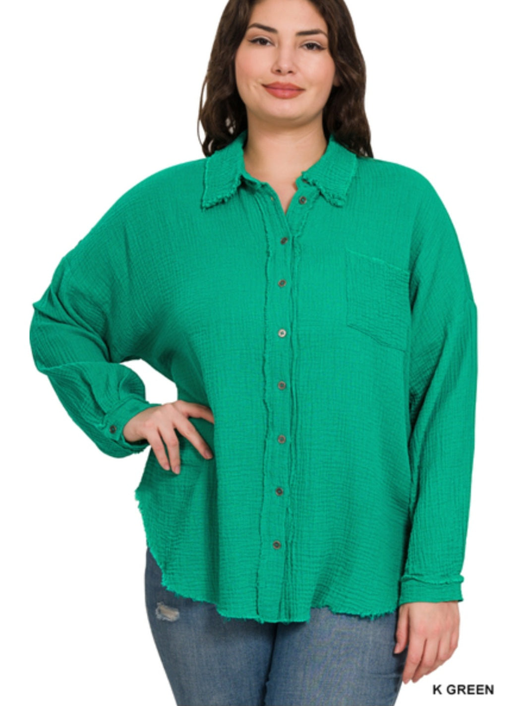 Double Gauze Button Down