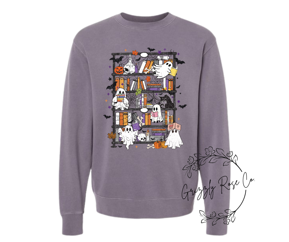 Spooky Library Crewneck Sweatshirt