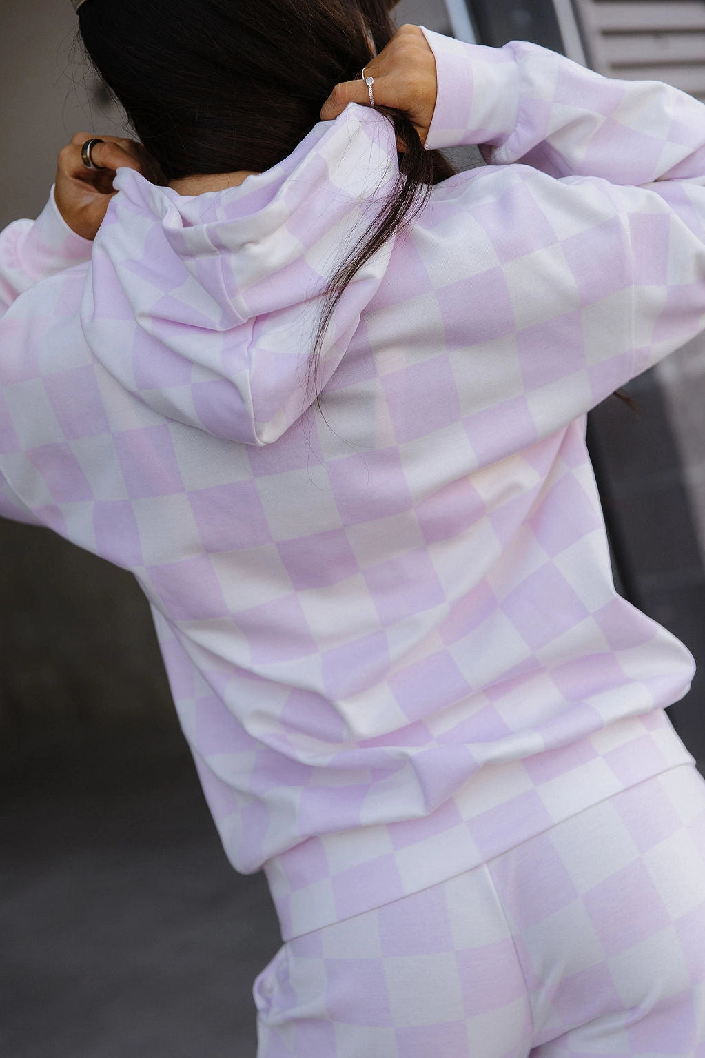 Checkered Fresh Start University Hoodie