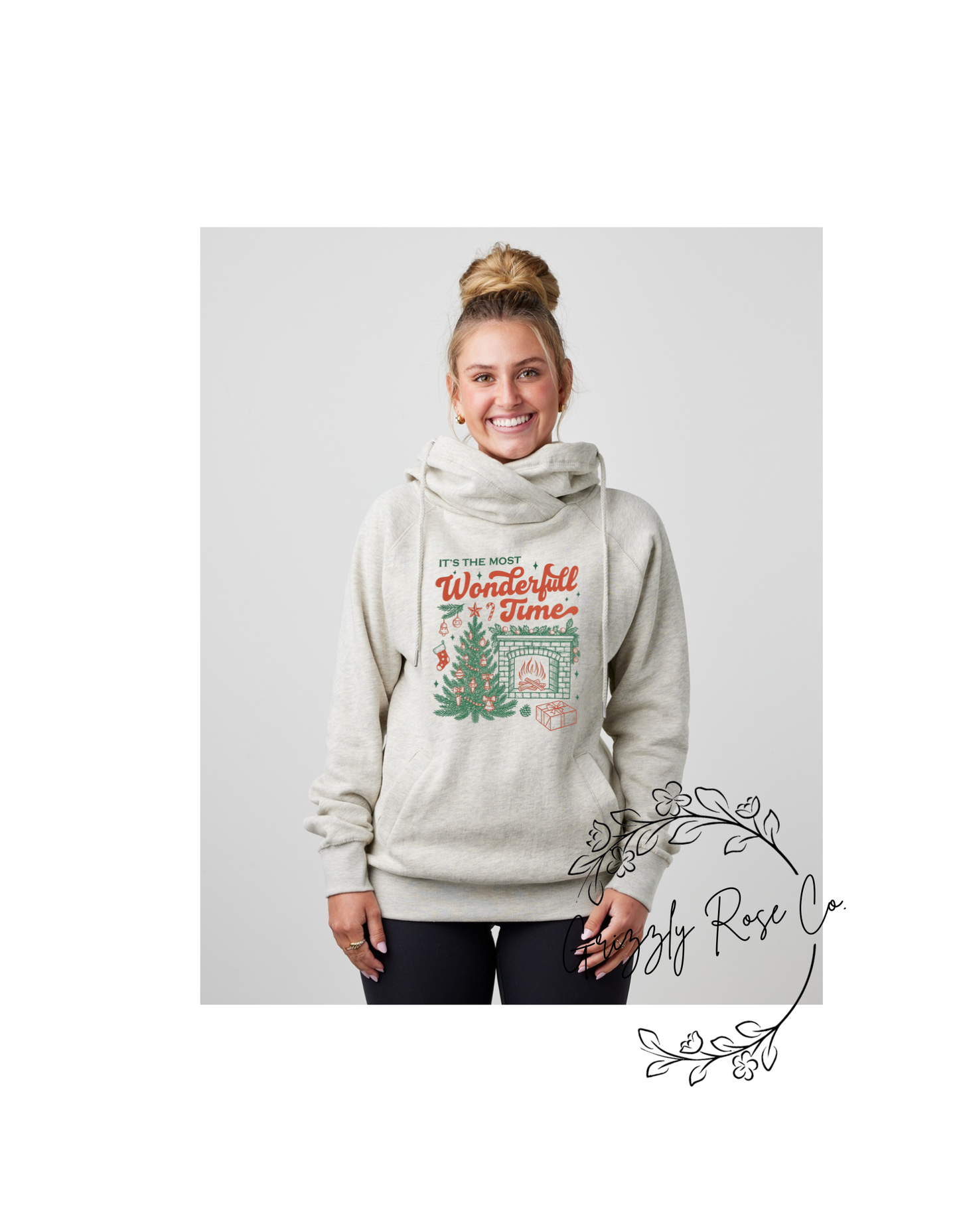 It's the Most Wonderful Time Funnel Neck Hoodie