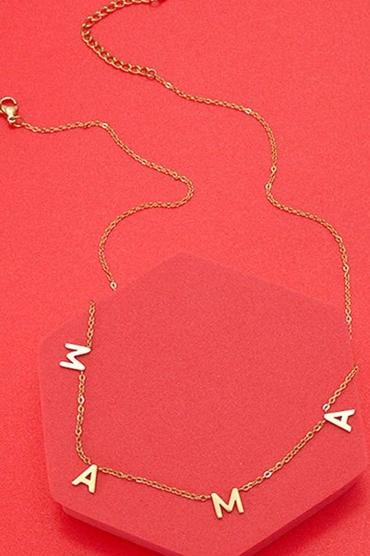 Mama Stainless Steel Necklace