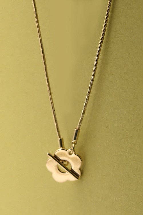 Flower Toggle Necklace