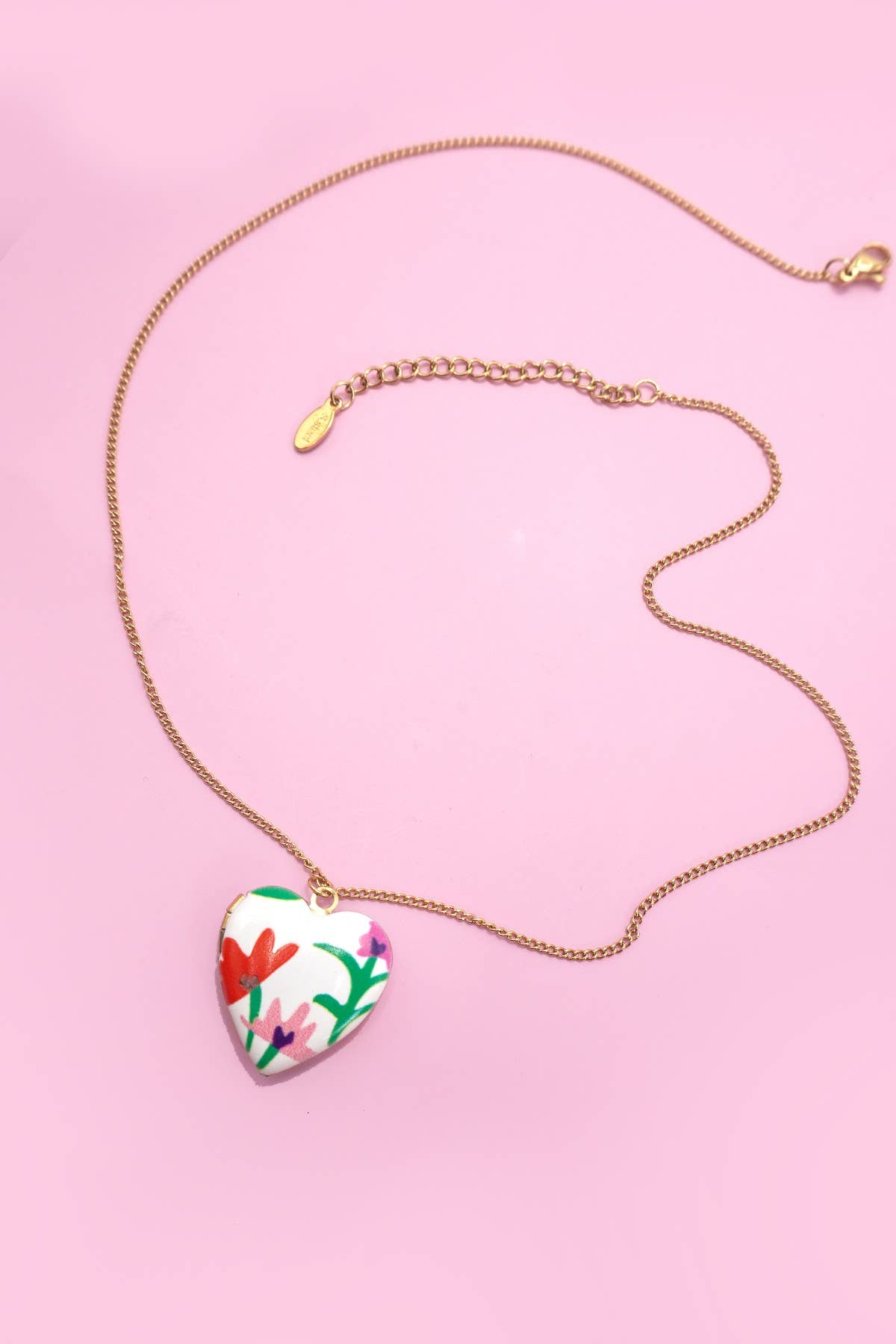Floral Locket Necklace
