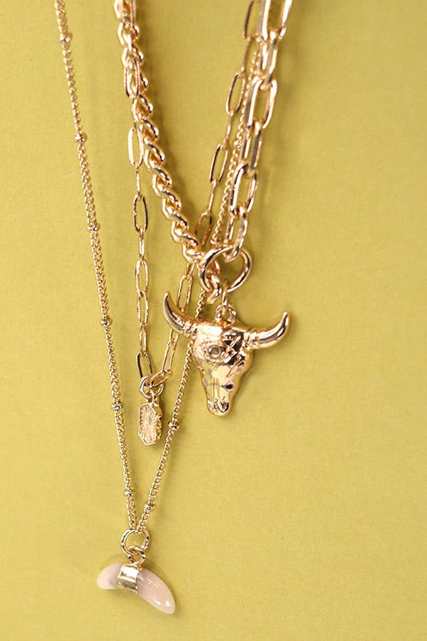 Layered Bull Necklace