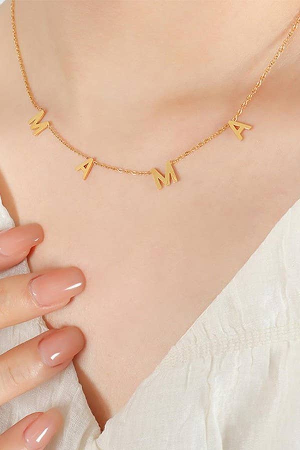 Mama Stainless Steel Necklace