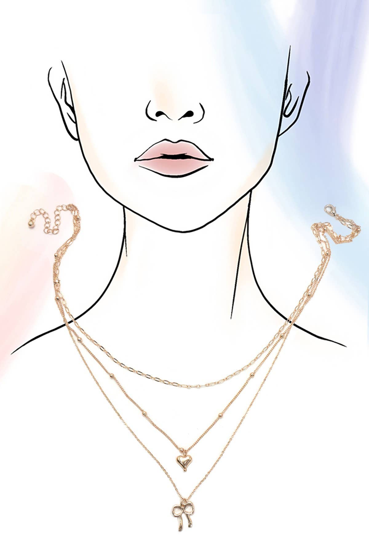 Multi Layer Charm Necklace