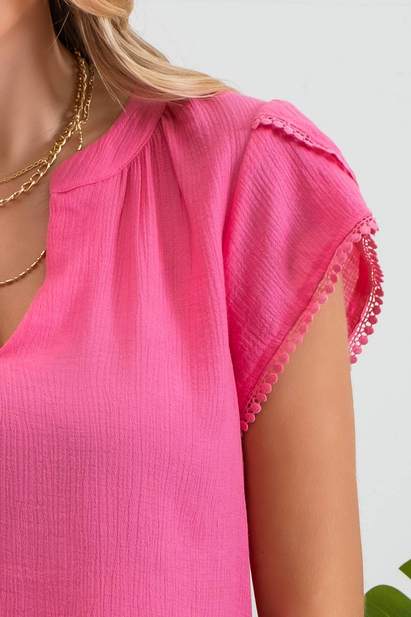 Tassel Sleeve Blouse