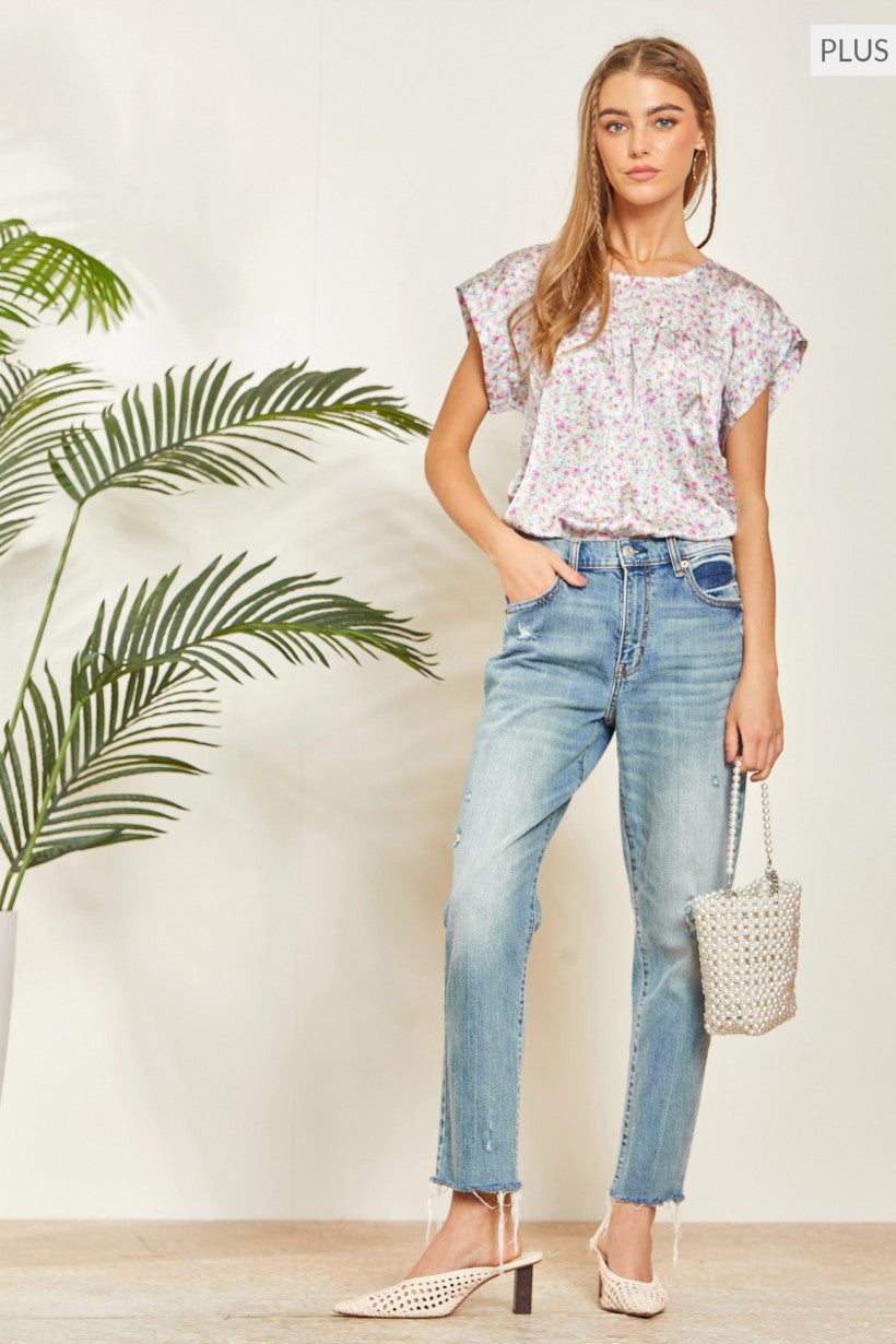 Unit by Andre Floral Print Top