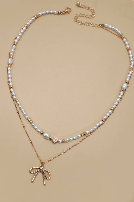 Pearl Heart and Bow