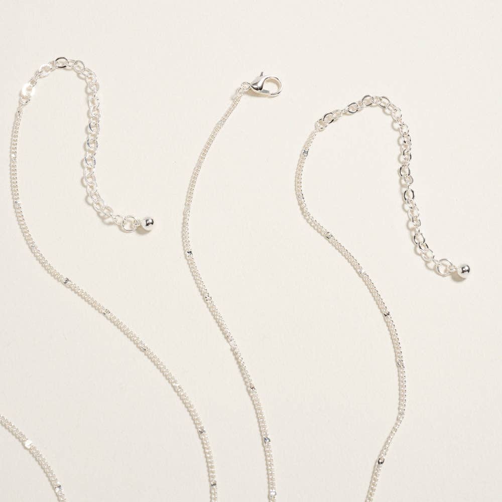 Mama & Mini Metal Bar Pendant Chain Necklace