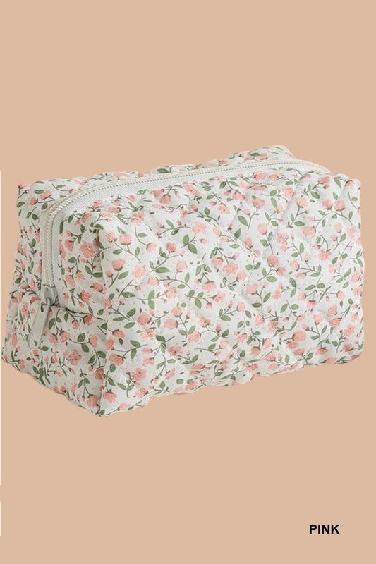 Quilted Cosmetic Pouch