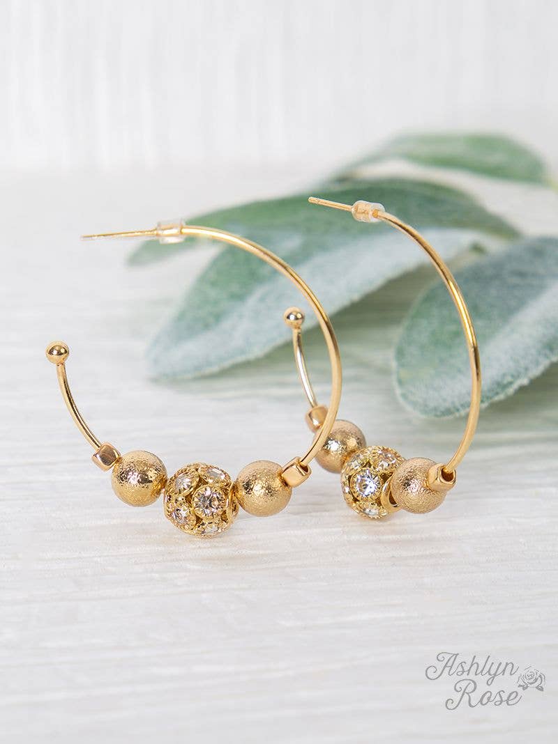 Golden Treasure Gold Hoop Earrings