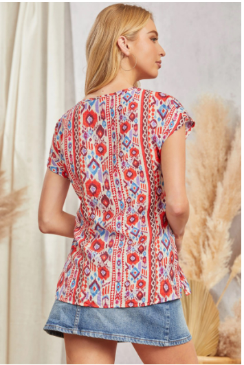 Unit by Andre Floral Embroidered Top
