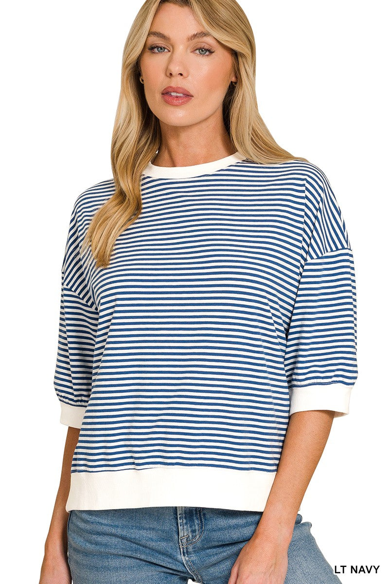 Striped Banded Top
