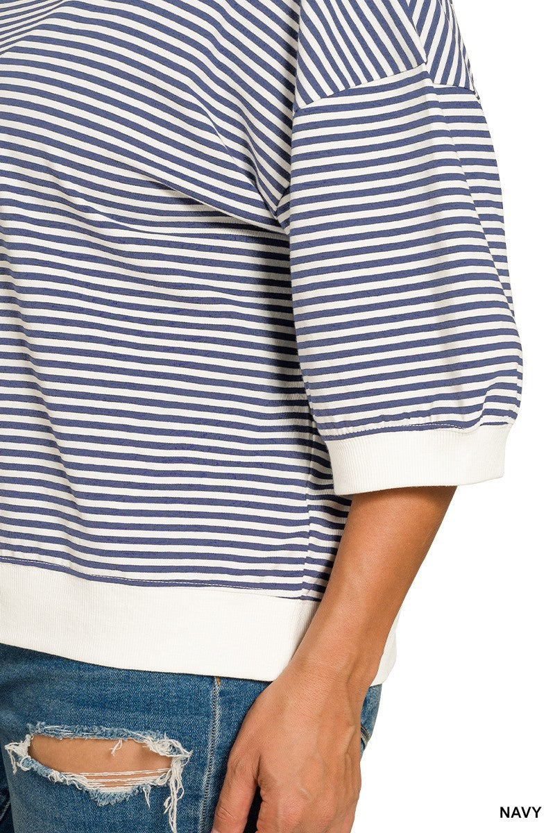 Striped Banded Top