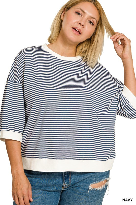 Striped Banded Top