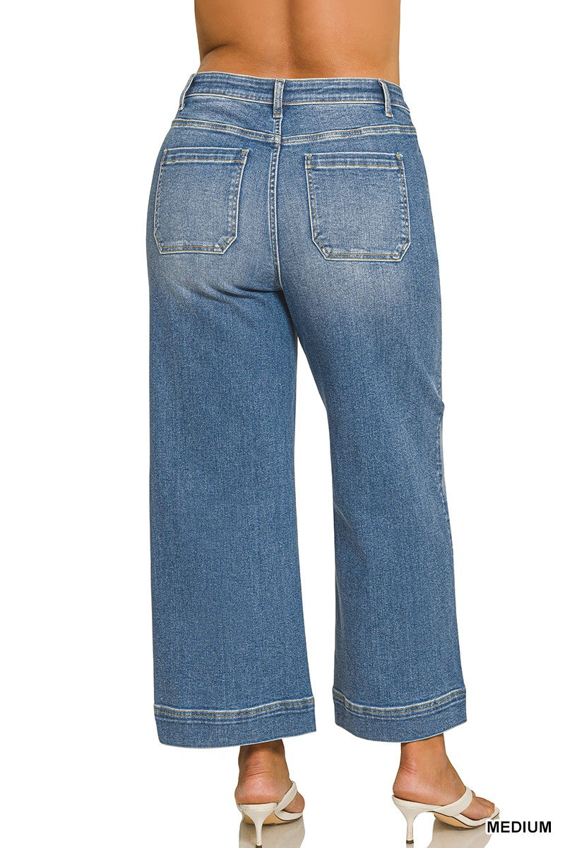 High Rise Pintuck Pants