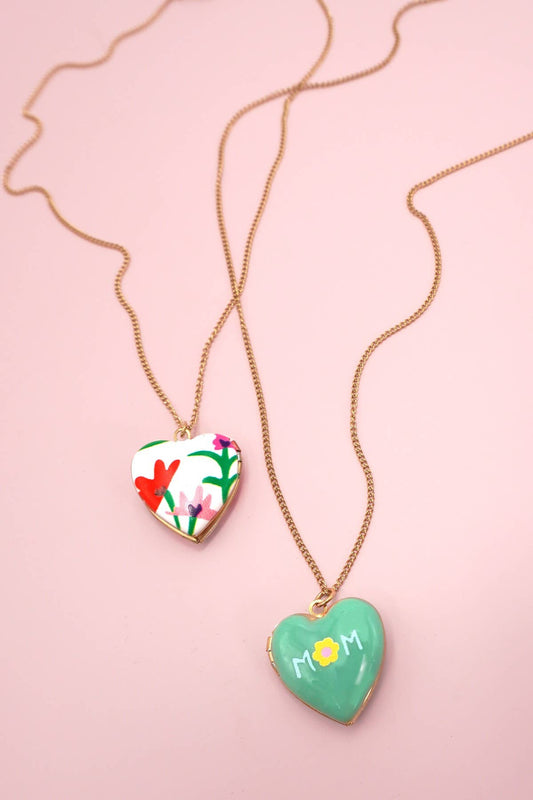 Floral Locket Necklace