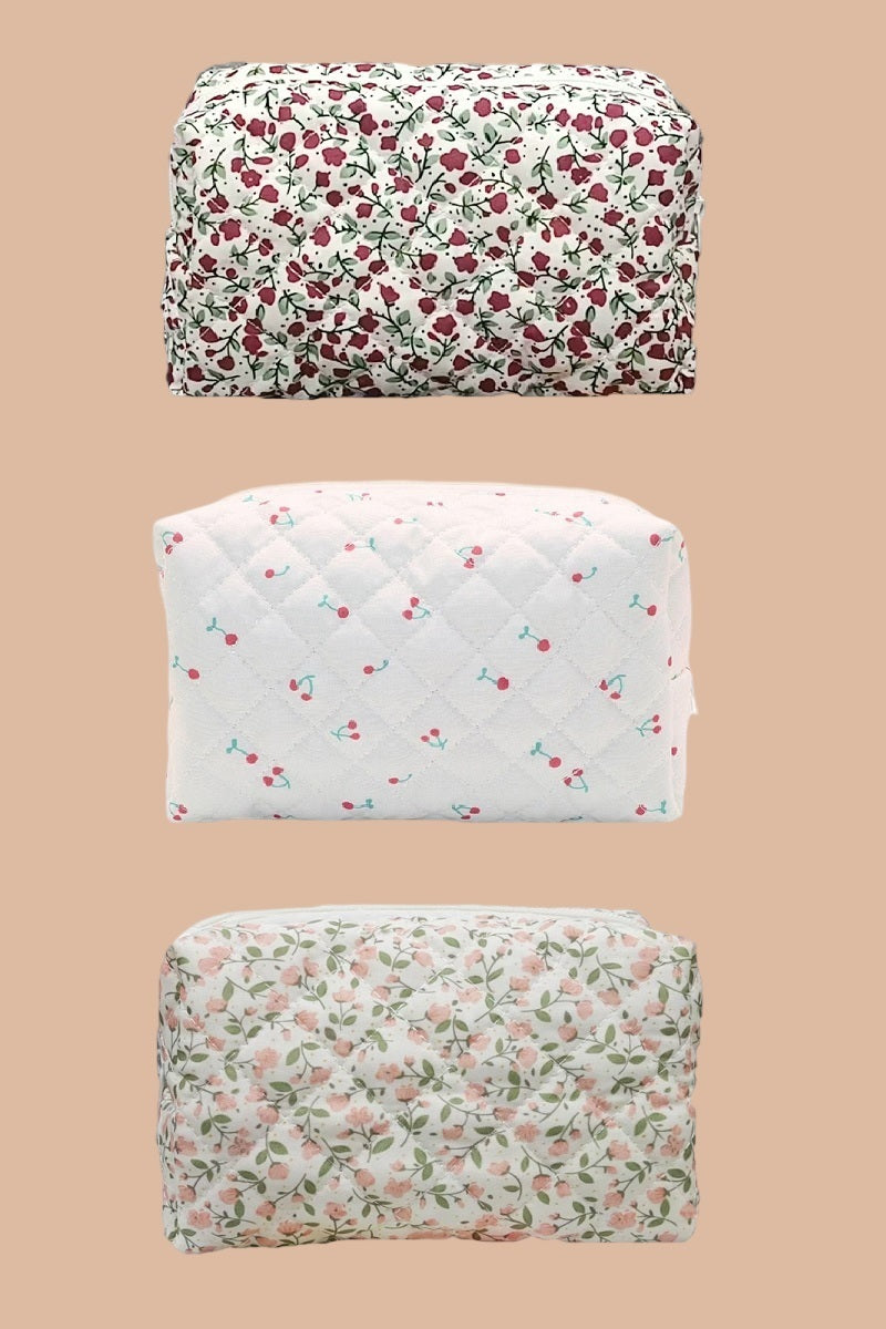 Quilted Cosmetic Pouch