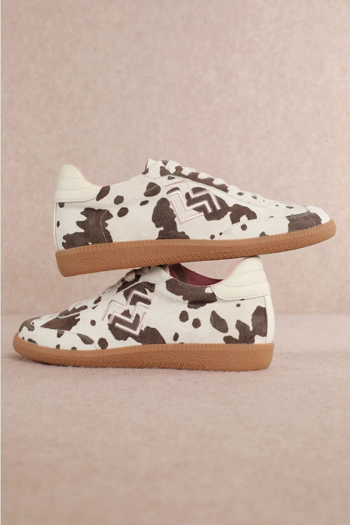 Mary Cow Print Sneaker