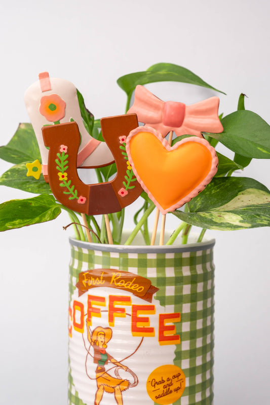 Cowgirl Plant Stakes