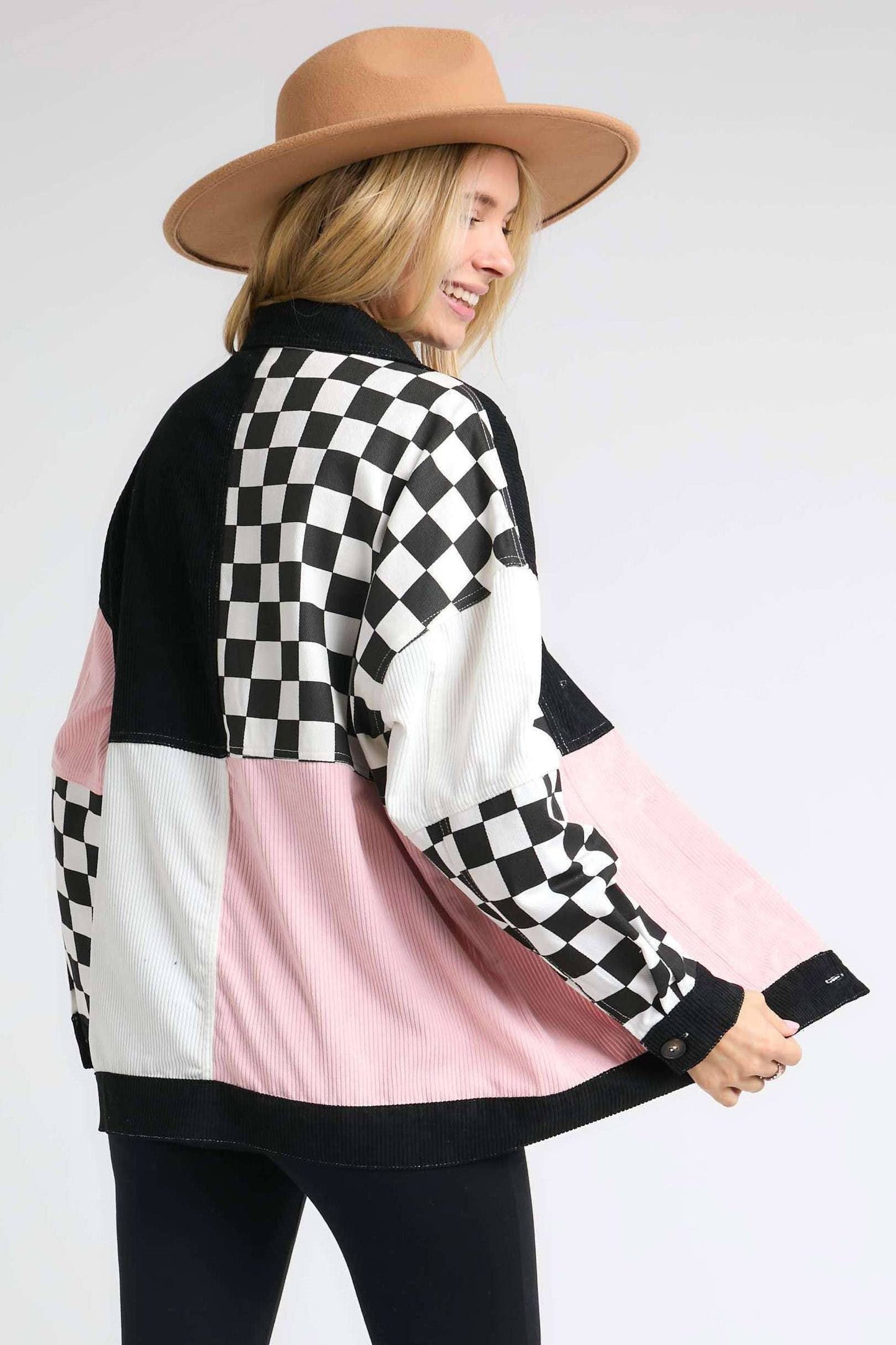 Colorblock Corduroy Jacket