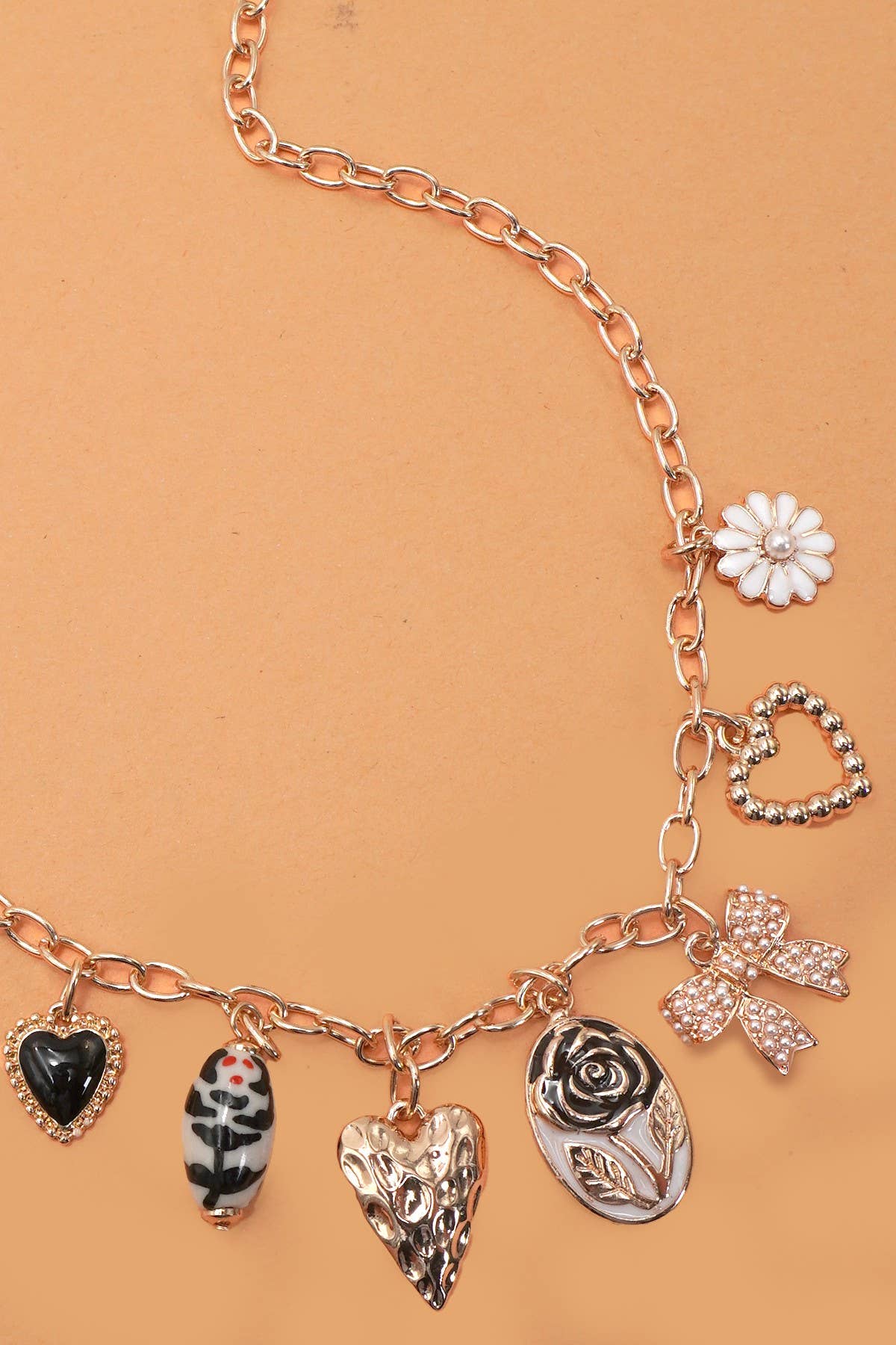 Black/White Charm Bracelet