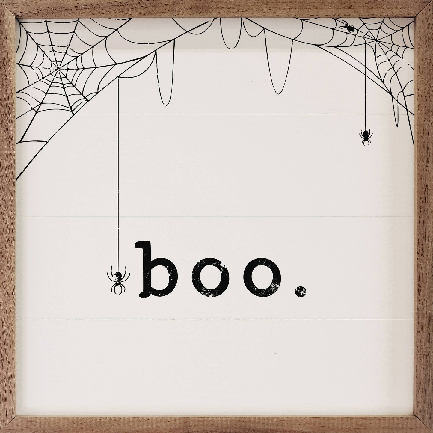 Boo Spiderweb Sign