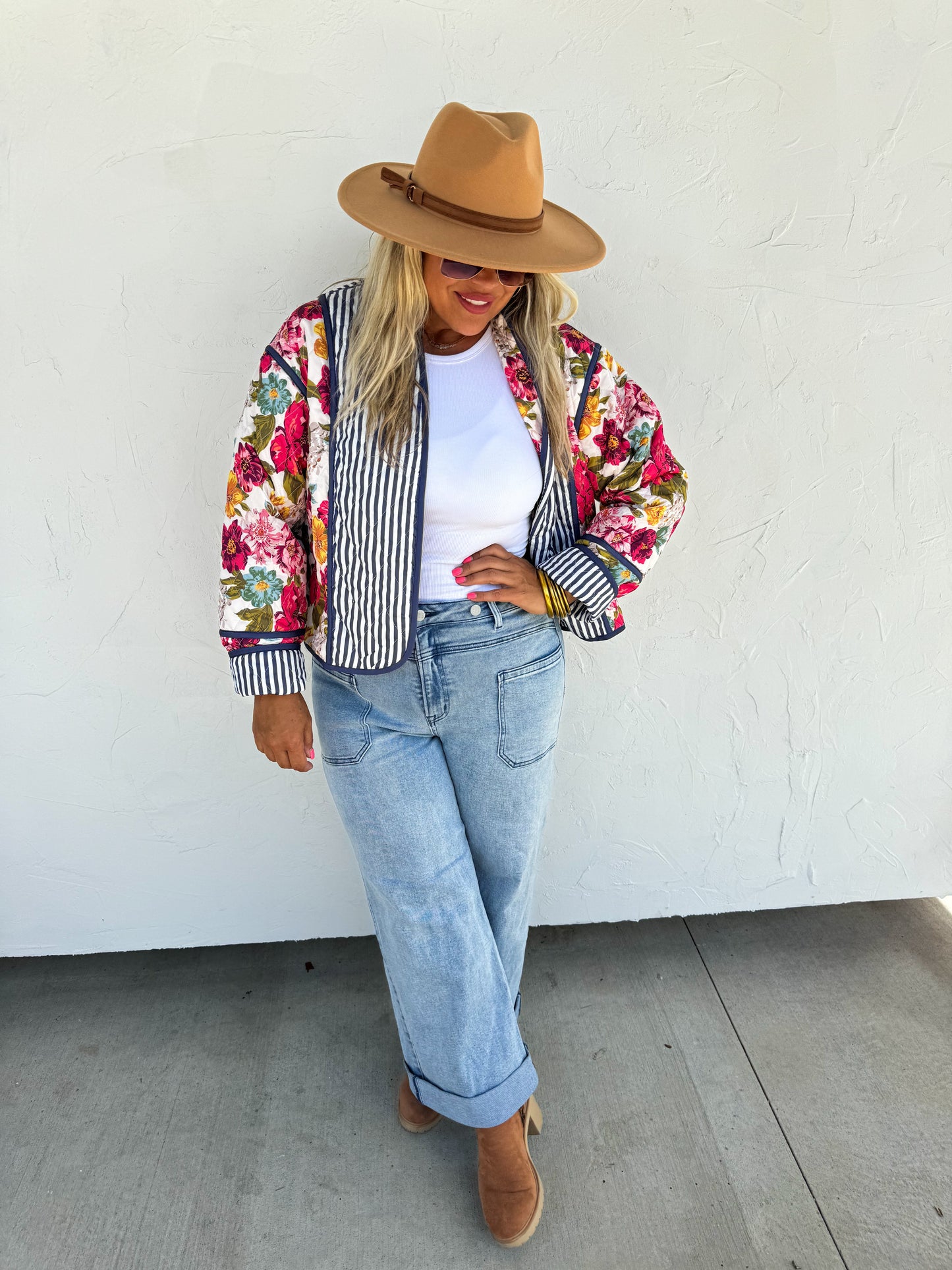 MAE FLORAL QUILTED JACKET